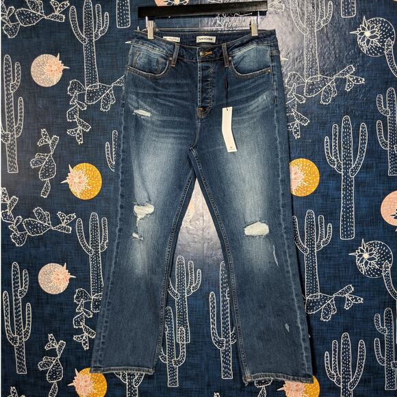 NWT Vigoss Frankie Slim Straight Leg Jeans Dark Wash Women's Size 31 - Picture 6 of 14